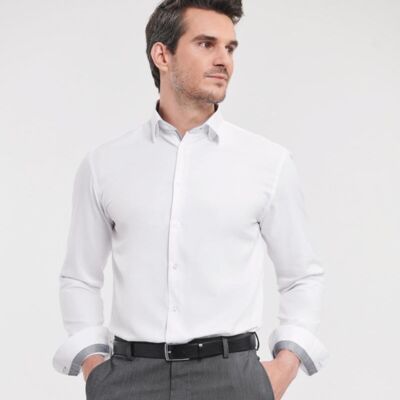 L/S TAILORED HERRINGBONE SHIRT Thumbnail