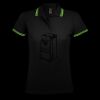 SOL'S Ladies Pasadena Tipped Cotton Piqué Polo Shirt Thumbnail