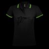 SOL'S Ladies Pasadena Tipped Cotton Piqué Polo Shirt Thumbnail