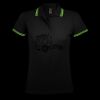 SOL'S Ladies Pasadena Tipped Cotton Piqué Polo Shirt Thumbnail