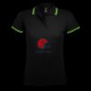 SOL'S Ladies Pasadena Tipped Cotton Piqué Polo Shirt Thumbnail